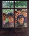 at the window